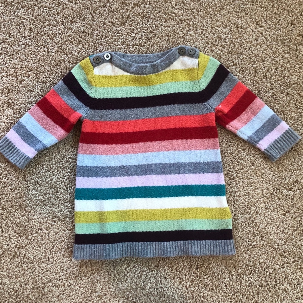 Baby Gap striped sweater tunic dress